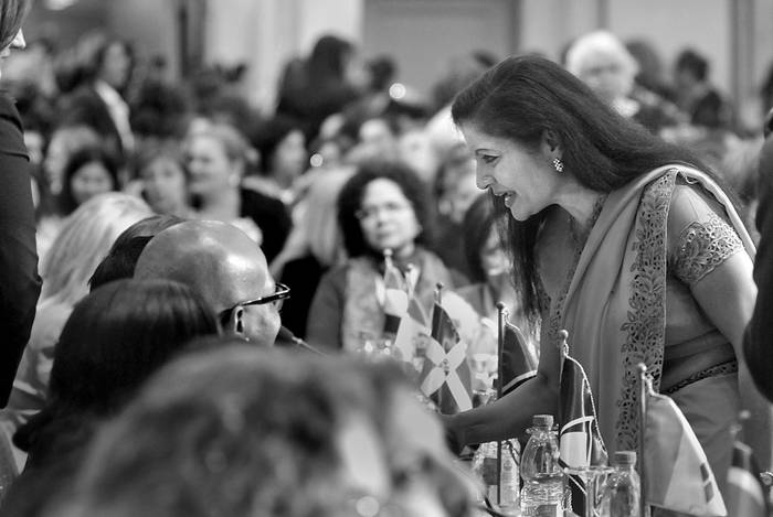 Lakshmi Puri, directora ejecutiva adjunta de ONU Mujeres, ayer, en la inauguración de la XIII Conferencia Regional sobre la Mujer de América Latina y el Caribe. Foto: Federico Gutiérrez