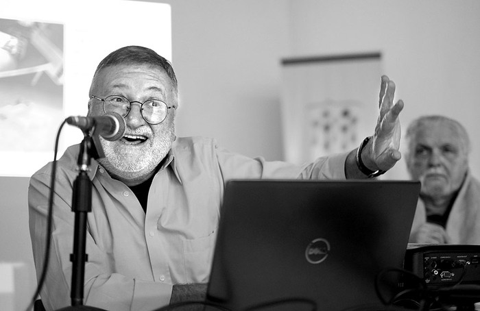 Luiz Cláudio Cunha, ayer, durante la presentación del libro Operación Cóndor. Foto: Pablo Vignali