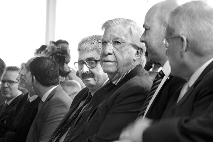 Danilo Astori, ayer, en la embajada de Alemania. Foto: Alessandro Maradei