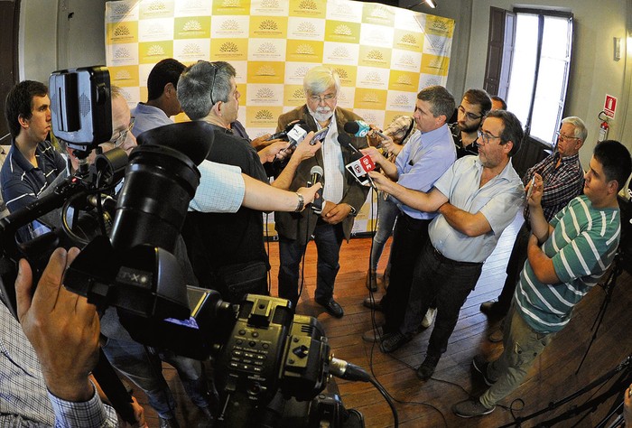 Eduardo Bonomi, ayer, en San José. · Foto: Álvaro Salas, Presidencia