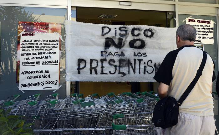 Supermercado en Bella Vista ocupado (archivo, diciembre de 2014). · Foto: Alessandro Maradei