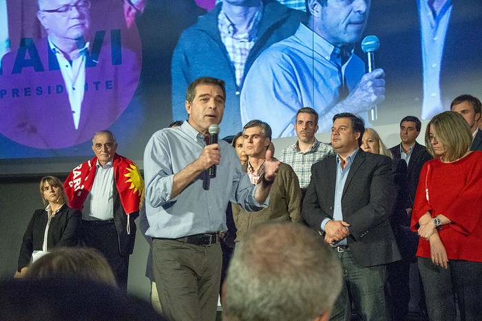 Acto de Ernesto Talvi en Pocitos (archivo, marzo 2019). · Foto: Alessandro Maradei