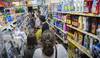 Supermercado en Parque Rodó, el sábado. · Foto: Mariana Greif Supermercado en Parque Rodó, el sábado. · Foto: Mariana Greif