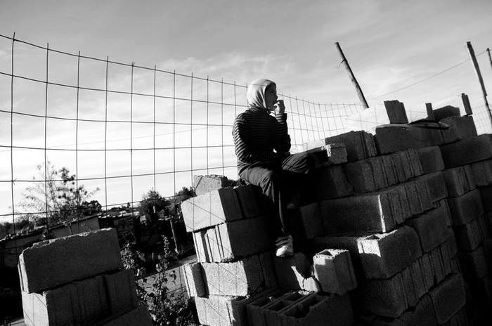 Asentamiento 1º de Mayo (al norte de Casavalle y al este de Piedras Blancas) en los festejos de los nueve años de la instalación en el predio. / Foto: Nicolás Celaya (archivo, mayo de 2012)