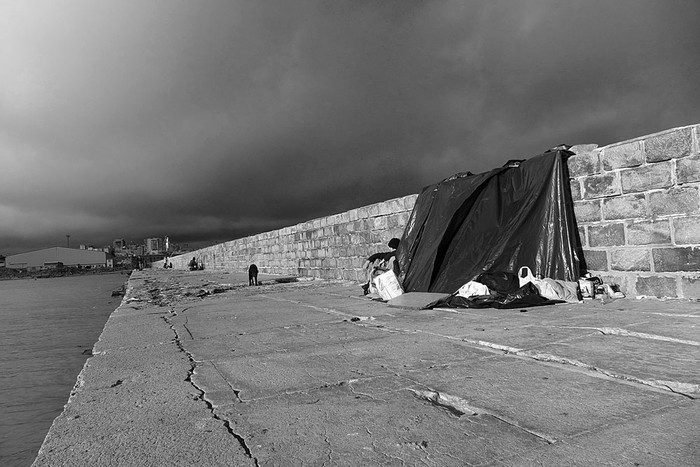 Escollera Sarandí. Foto: Iván Franco (archivo, junio de 2016)