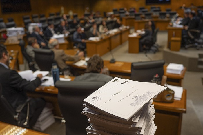 Tratamiento de la Rendición de Cuentas en la Comisión de Presupuesto integrada con Hacienda. (archivo, junio de 2025) · Foto: Mara Quintero