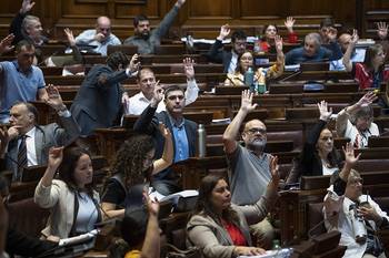 Tratamiento del presupuesto en la Cámara de Diputados. · Foto: Gianni Schiaffarino