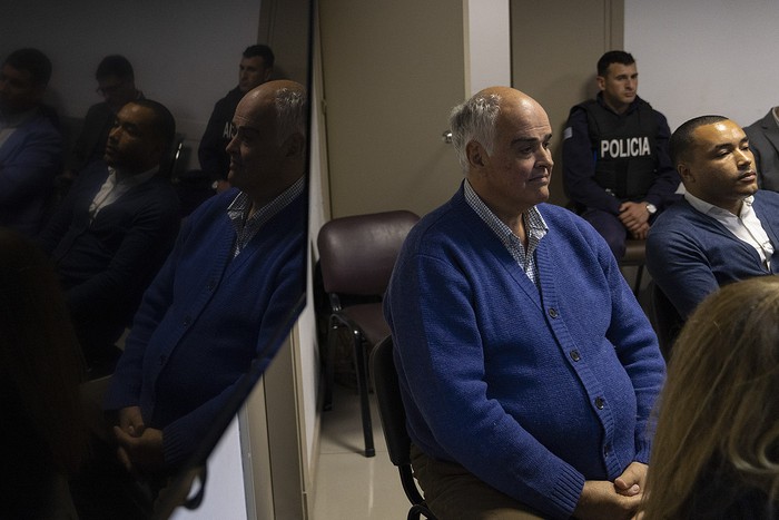 Gustavo Penadés y Sebastián Mauvezin, durante una audiencia judicial (archivo, setiembre de 2024). · Foto: Ernesto Ryan
