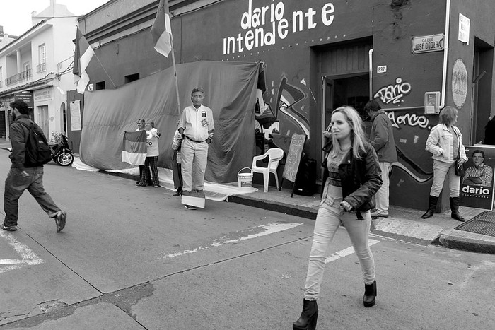 Local de Darío Pérez, el domingo, en Maldonado. Foto: Sandro Pereyra