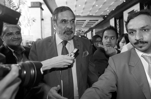 El ministro de Comercio de India, Anand Sharma, en la Conferencia Ministerial de la Organización Mundial del Comercio en Nusa Dua
(Indonesia). Foto: Made Nagi, Efe