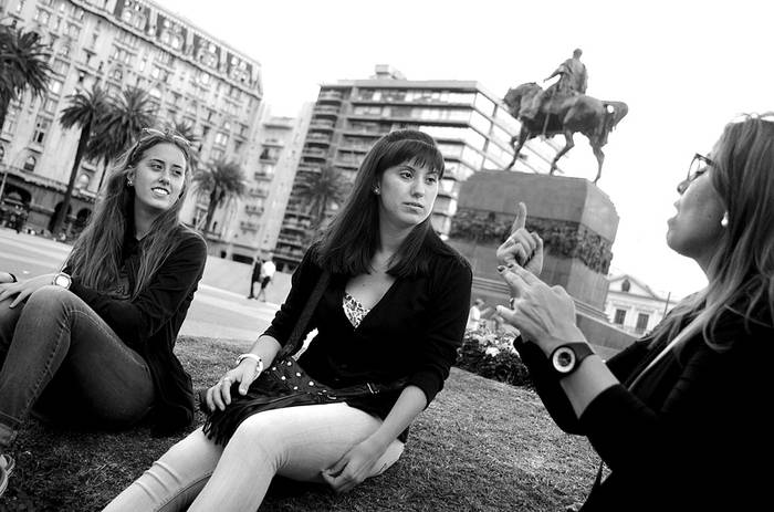 Carolina Morales, Tamara Figueredo y Patricia Díaz. Foto: Pablo Vignali