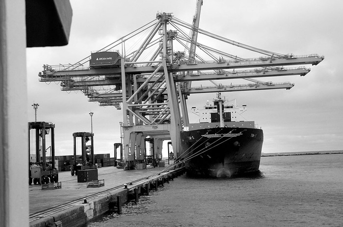 Terminal Cuenca del Plata en el puerto de Montevideo. Foto: Pablo Nogueira (archivo, marzo de 2014)