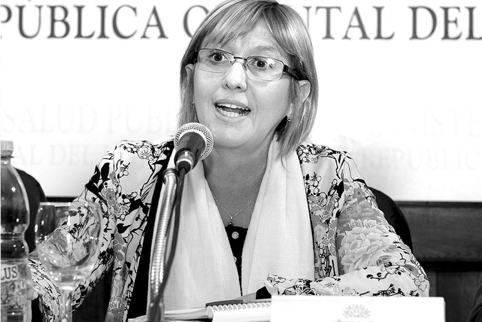 Cristina Lustemberg, subsecretaria de Salud Pública, durante la presentación del manual para lograr atención integral y unificada de primera infancia, ayer, en el Ministerio de Salud Pública. Foto: Walter Paciello, Presidencia