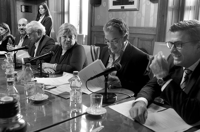 Comisión Investigadora de ANCAP, el martes, en el Palacio Legislativo. Foto: Pablo Vignali
