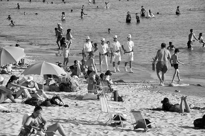 Playa Ramírez, ayer de tarde. Foto: Federico Gutiérrez