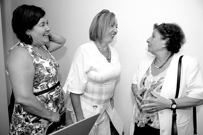 Laura Motta, María Julia Muñoz y Alex Mazzei, en la presentación de proyectos para el Fondo Sectorial de Educación, el viernes, en el Laboratorio Tecnológico del Uruguay. Foto: Santiago Mazzarovich