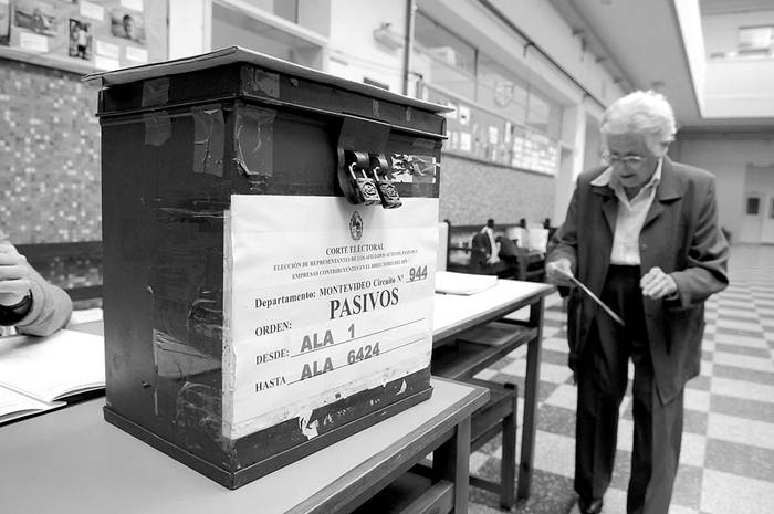 Elecciones en el Banco de Previsión Social. Foto: Nicolás Celaya (archivo, marzo de 2011)