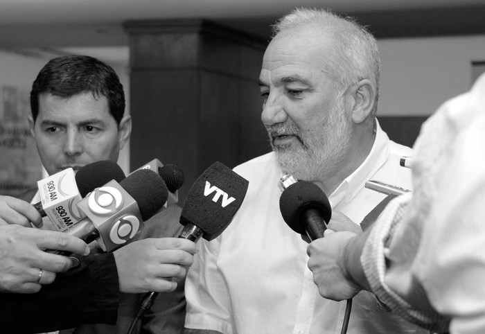 Wilson Netto en rueda de prensa, ayer, en el CODICEN. Foto: Juan Commitante, Presidencia