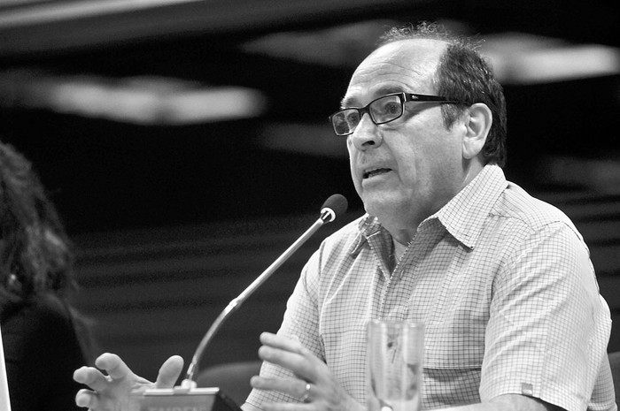 Miguel Altieri, ayer, en el anexo del Palacio Legislativo. Foto: Federico Gutiérrez