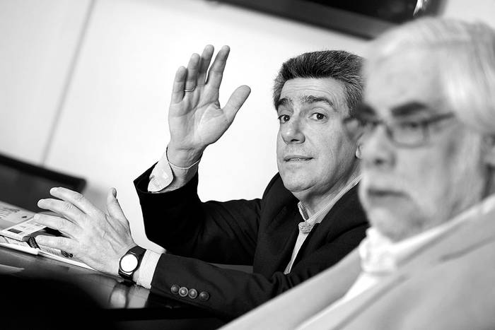 Wilson Benia y Eduardo Levcovitz. Foto: Santiago Mazzarovich