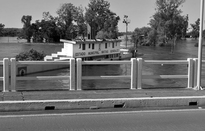 Estadio Municipal Matías González, ayer, en Artigas. Foto: Alfredo Simón, TodoArtigas