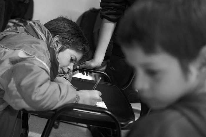 Actividad con niños en el Inju. Foto: Santiago Mazzarovich (archivo, junio de 2015)