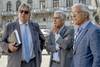 Enrique Moller, Rodrigo Goñi, y Gonzalo Mujica, ayer, frente al juzgado de Bartolomé Mitre. Enrique Moller, Rodrigo Goñi, y Gonzalo Mujica, ayer, frente al juzgado de Bartolomé Mitre.