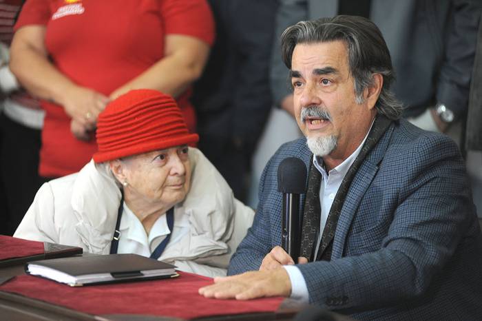Gustavo Zubía se suma a la candidatura de Julio Maria Sanguinettti, en el Partido Colorado. · Foto: Federico Gutiérrez