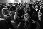Manifestantes en la plaza Tahrir de El Cairo