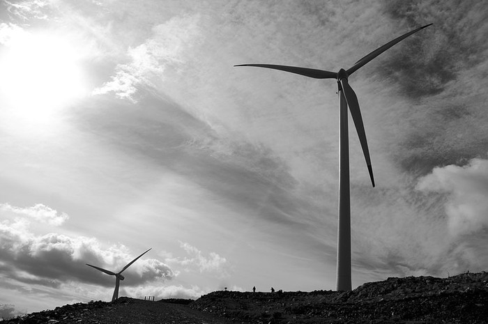 Parque eólico en Sierra de los Caracoles.  (archivo, mayo de 2009) · Foto: Fernando Morán