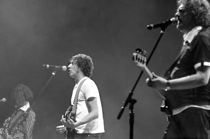El Cuarteto de Nos durante la presentación del disco Bipolar.  (archivo, abril de 2010) · Foto: Ricardo Antúnez