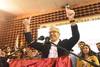 Robert Silva, luego de ser proclamado candidato a vicepresidente, por la convención colorada. Robert Silva, luego de ser proclamado candidato a vicepresidente, por la convención colorada.