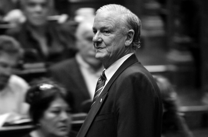 Jorge Orrico durante la sesión en la que asumió como presidente de la Cámara de Diputados. (archivo, marzo de 2012) · Foto: Javier Calvelo