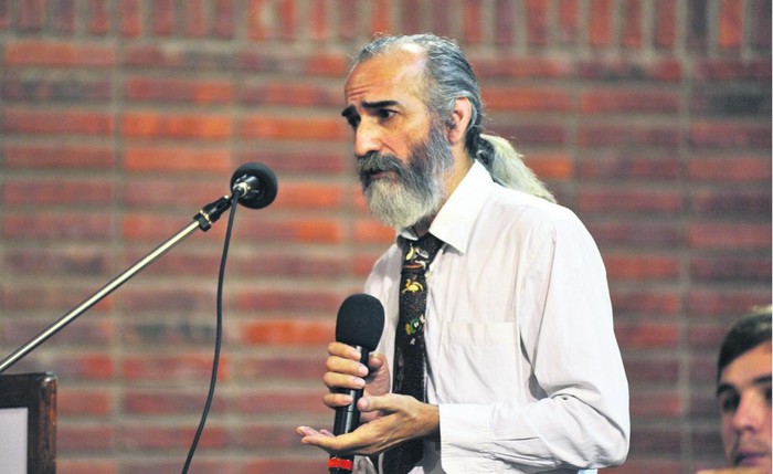 Jorge Caviglia, ayer, en la Convención Departamental del Partido Colorado. Foto: Federico Gutiérrez · Foto: Federico Gutiérrez