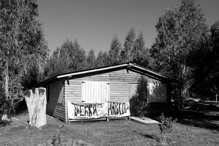 Casa desalojada en Cumbres de Neptunia. Foto: Pablo Nogueira (archivo, marzo de 2015)