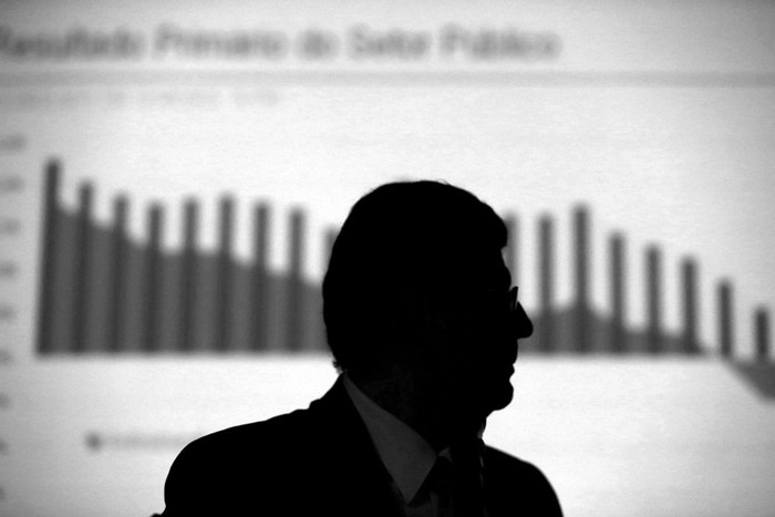 Joaquim Levy, ministro de Hacienda de Brasil, en una rueda de prensa el miércoles, en Brasilia. Foto: Fernando Bizerra Jr., Efe