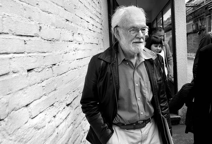 David Harvey, ayer, en Funsa. Foto: Santiago Mazzarovich