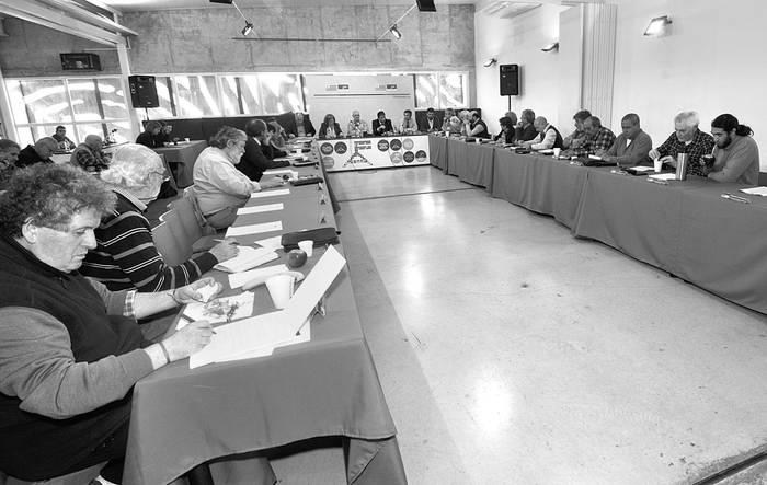 Mesa Política del Frente Amplio. Foto: Federico Gutiérrez (archivo, agosto de 2015)