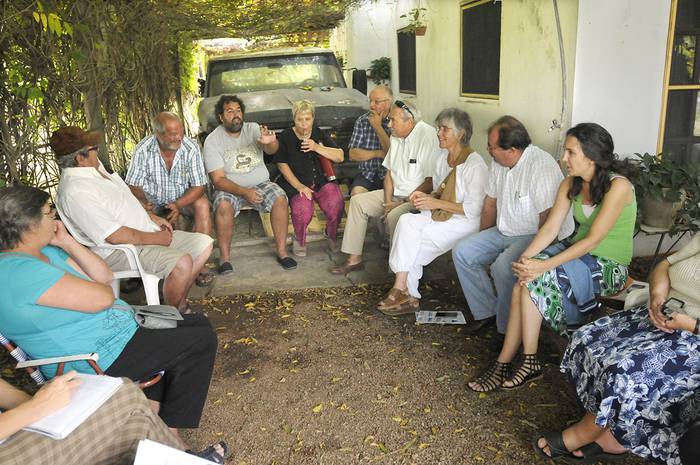 Reunión de vecinos de Paso Picón (archivo, febrero de 2015).
 · Foto: Sandro Pereyra