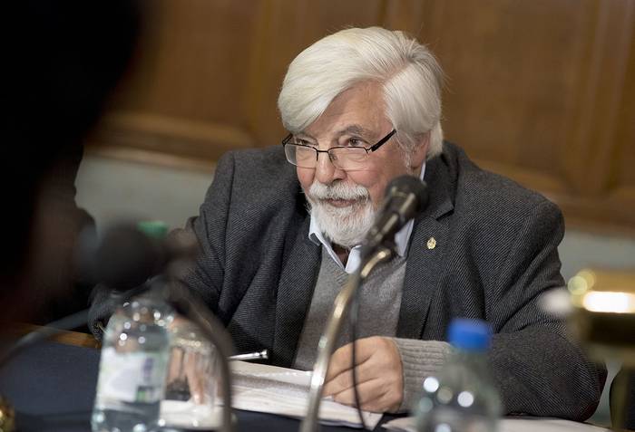 Eduardo Bonomi en la Comisión de Seguridad y Convivencia del Senado (archivo, julio 2019). · Foto: Ricardo Antúnez