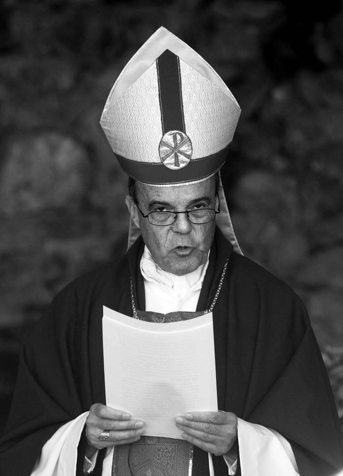 Jaime Fuentes, obispo de Minas. / Foto: Fernando Morán (archivo, abril de 2011)