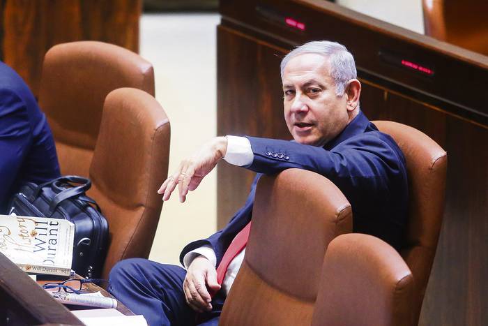El primer ministro israelí, Benjamin Netanyahu, en la Knesset (archivo, 2018). · Foto: Marc Israel Sellem