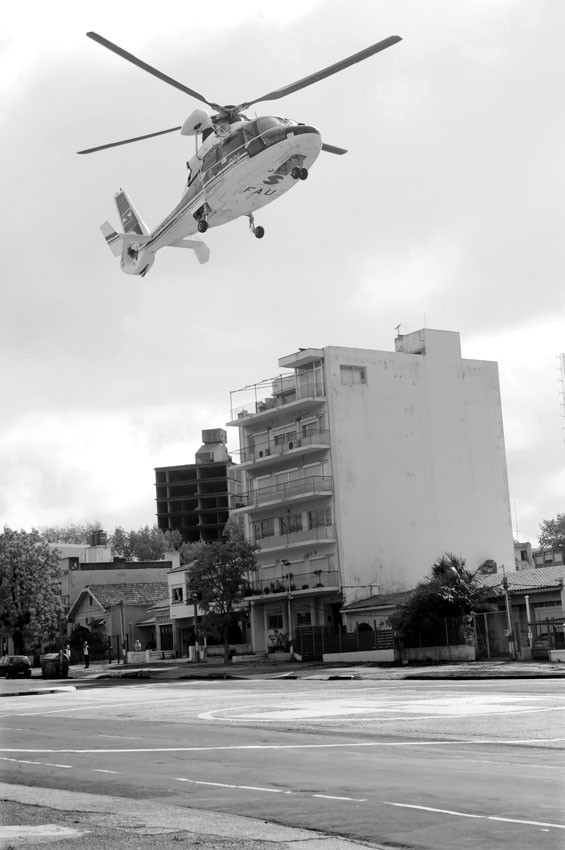 Inauguración del helipuerto del Hospital Militar. · Foto: Pablo Nogueira