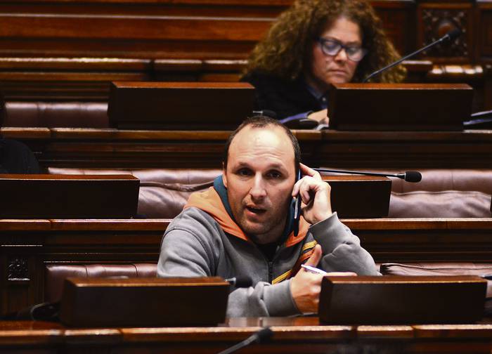 Sebastián Sabini, en la Cámara de Diputados. (archivo, octubre de
2017) · Foto: Pablo Vignali