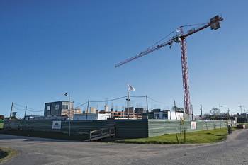 Obra de Ebital en Carrasco Norte. · Foto: Mara Quintero