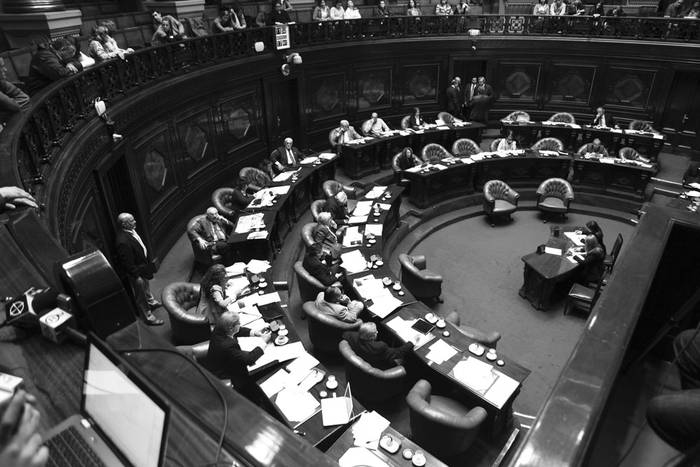 Debate sobre el aborto en el Senado. Foto: Iván Franco (archivo, octubre de 2012)