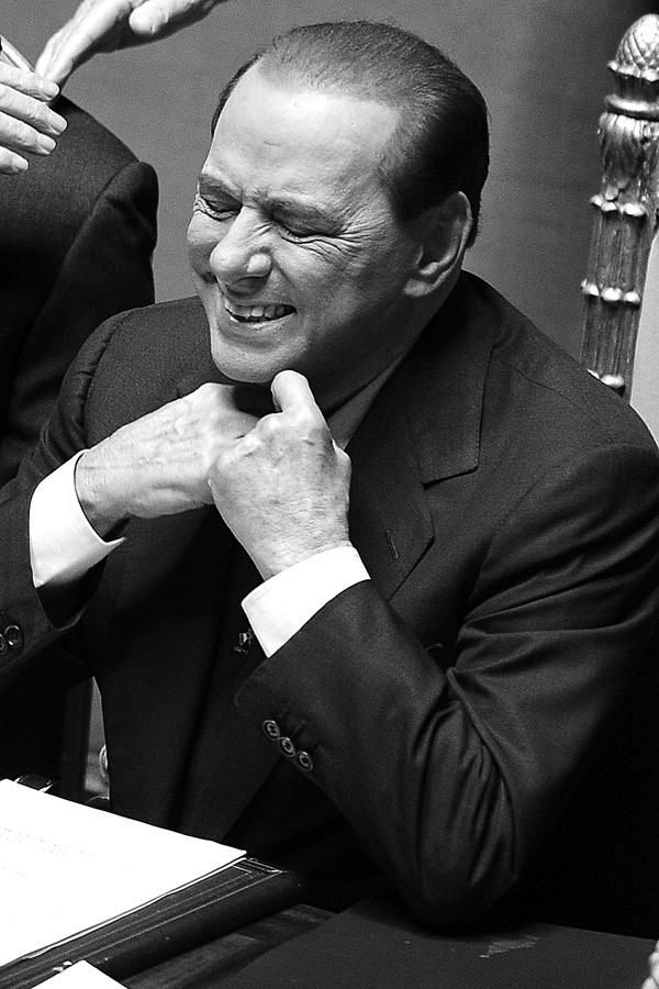El primer ministro italiano, Silvio Berlusconi, ayer, durante la sesión celebrada
en el Senado italiano en Roma  efe, giglia schiavella · Foto: Efe, Giglia Schiavella