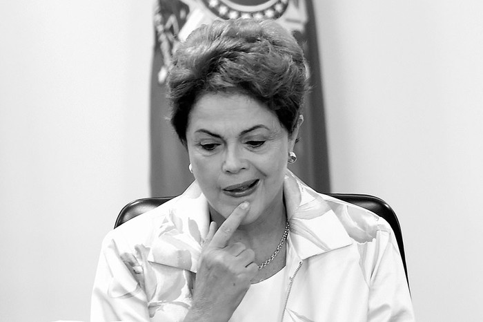 Dilma Rousseff, ayer, en el Palacio de Planalto en Brasilia. Foto: Evaristo Sa, Afp