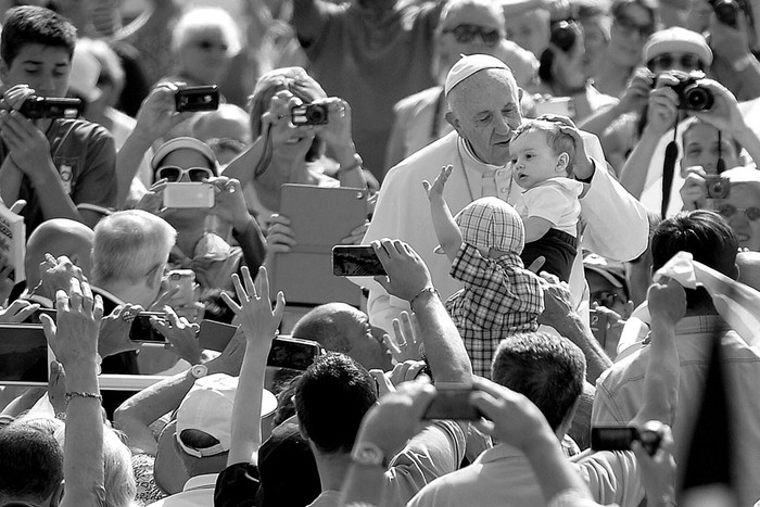 El papa Francisco durante la audiencia general, el 17 de junio, en la Plaza de San Pedro, en el Vaticano.
Foto: Maurizio Brambatti, Efe