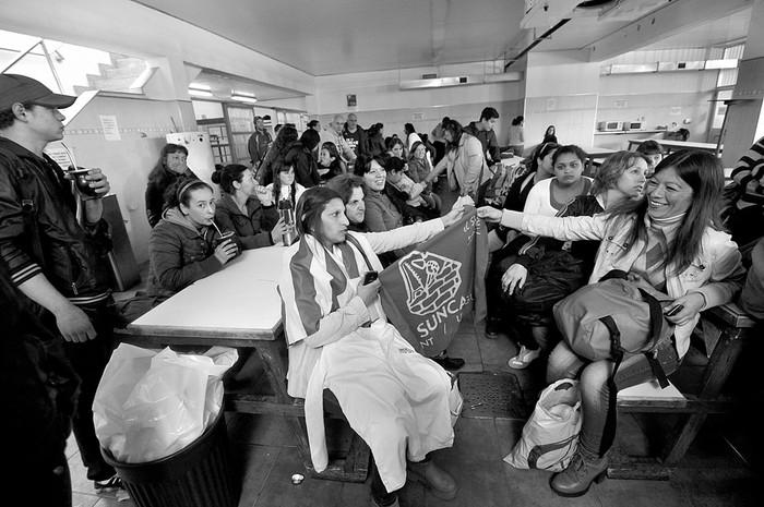 Planta de Fripur ocupada, el 18 de agosto. Foto: Federico Gutiérrez